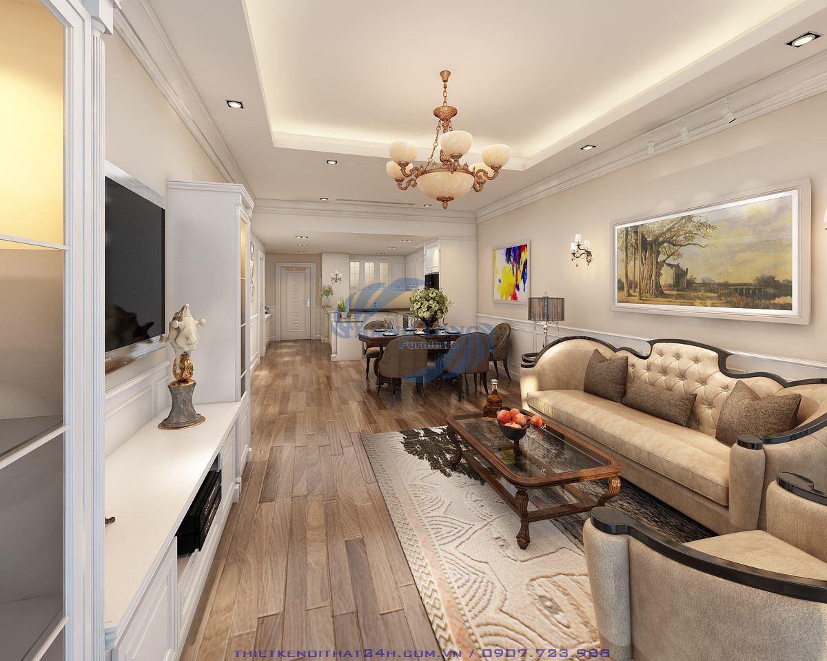 Thiết kế căn hộ 115m2 Royal City